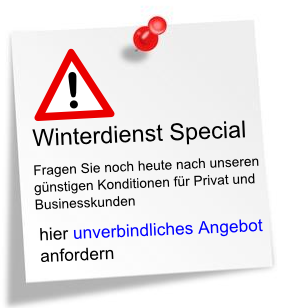 Winterdienst Werbung